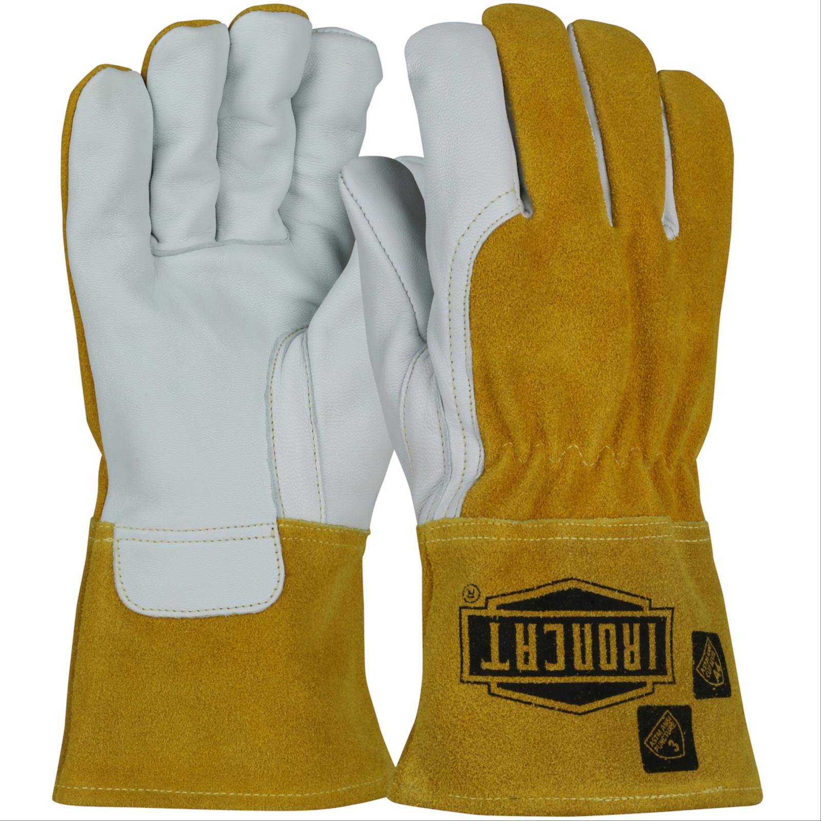 Ironcat® Goatskin Leather Mig Welder Glove, Cut Level A4