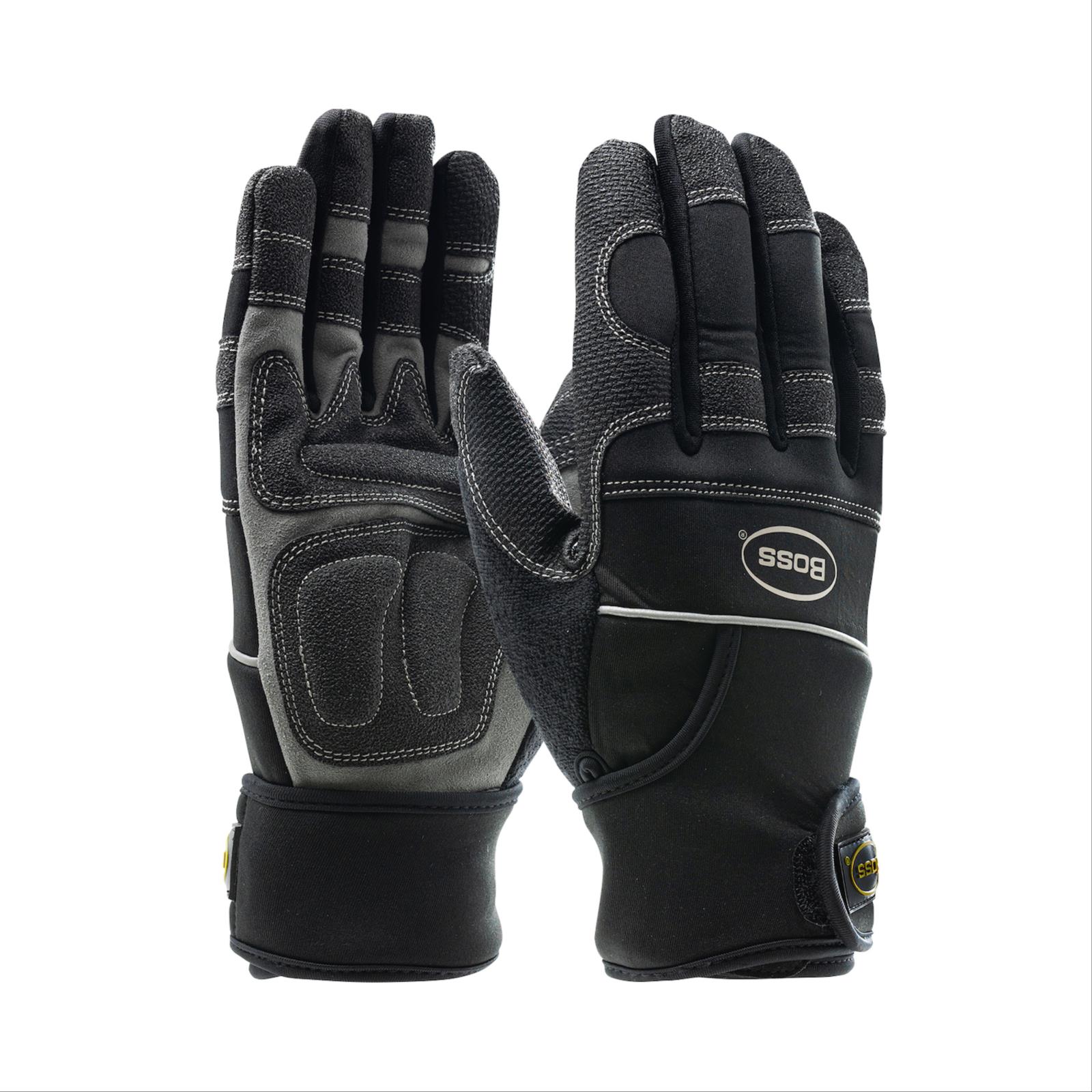 Boss&reg; Synthetic Leather Palm, Anti-Vibration Glove