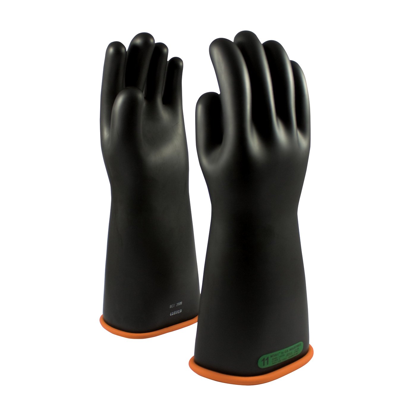 Novax™ Rubber Insulating Gloves, Class 3, 16" Black/Orange