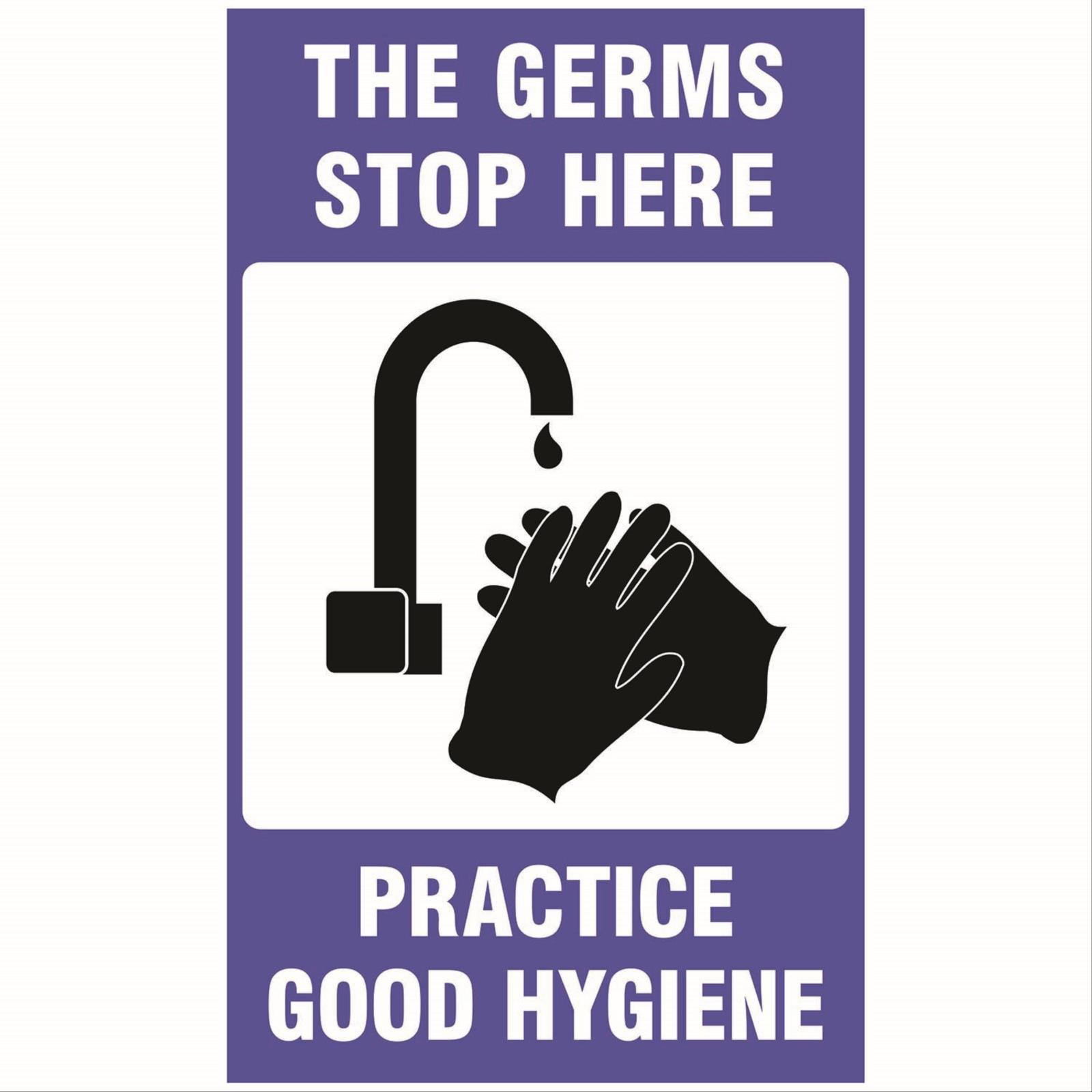 Notrax® COVID-19 "The Germs Stop Here, Practice Good Hygiene" Floor Mats