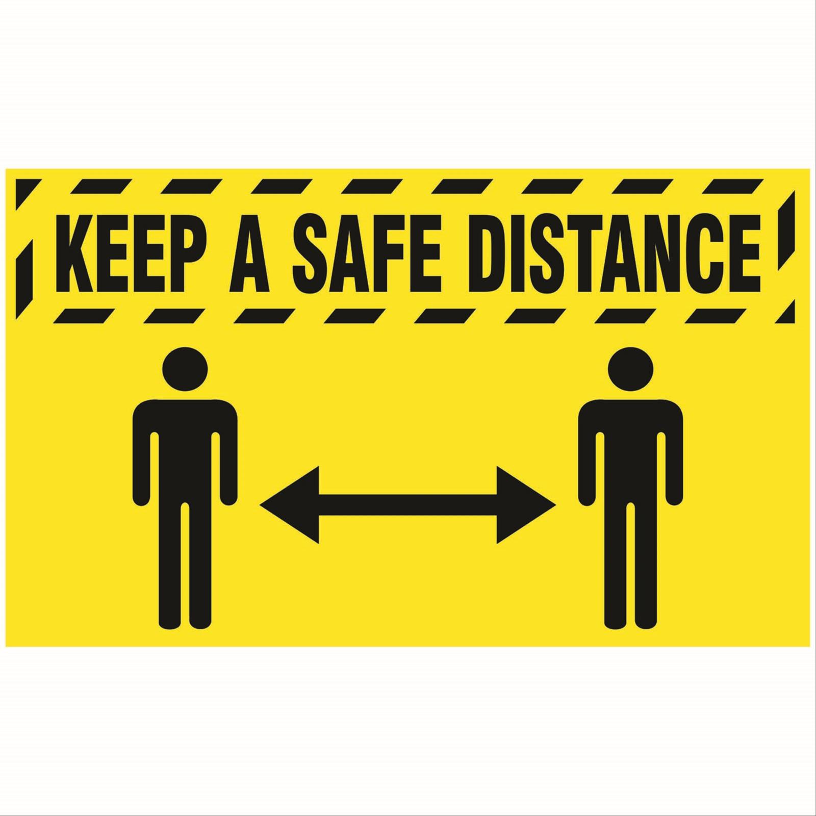 Notrax® COVID-19 "Keep a Safe Distance" Floor Mats