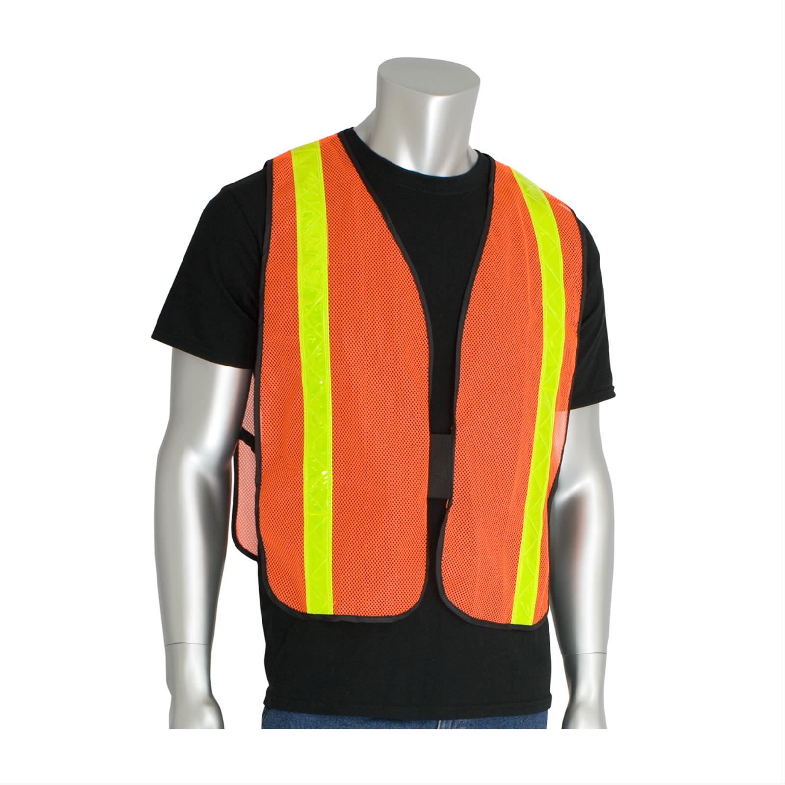 Safety Vest with Prismatic Tape, Non-Rated