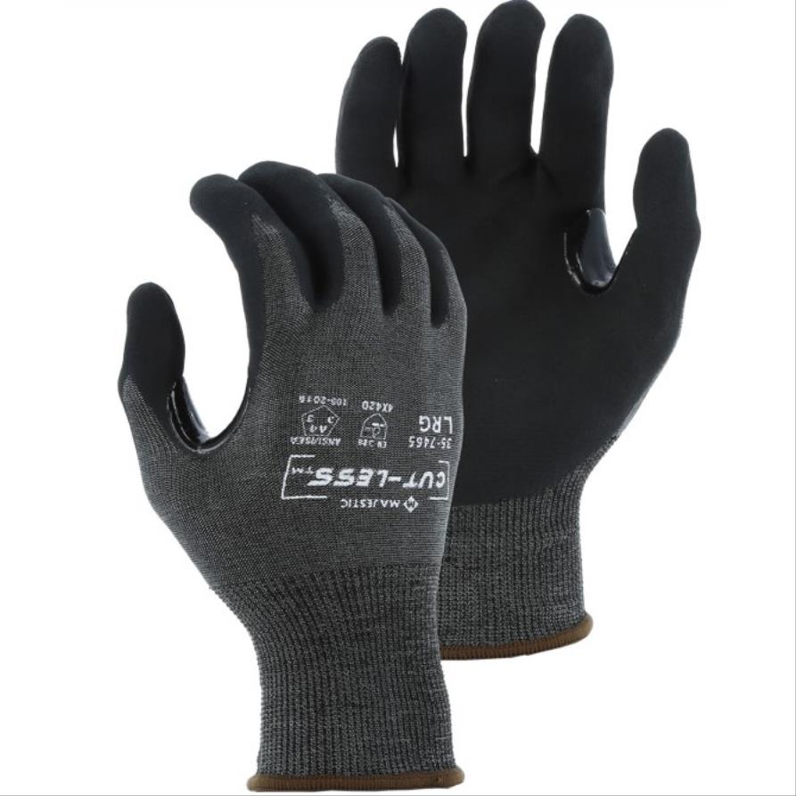 Cut-Less Korplex Glove, Foam Nitrile Palm, Cut Level  A4