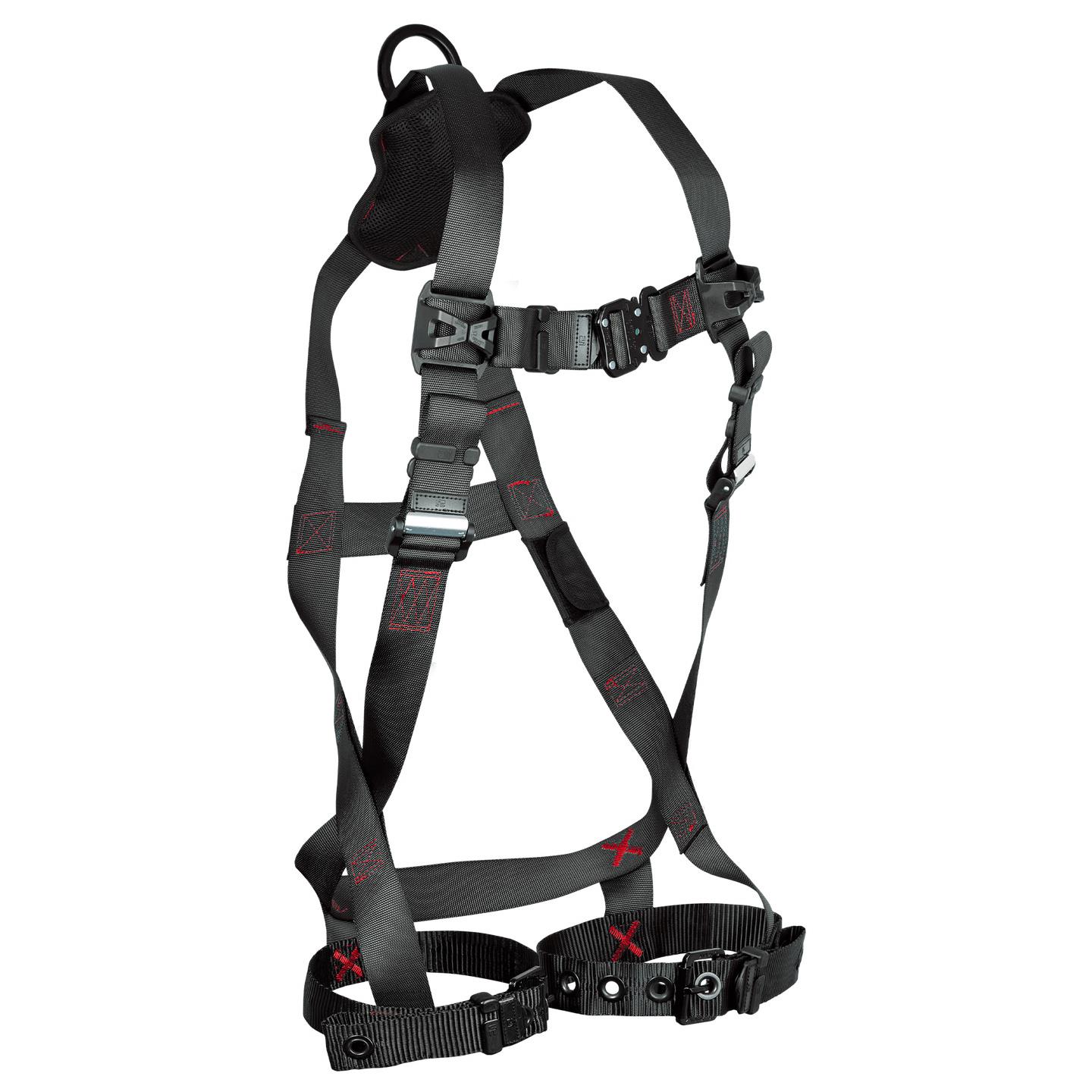 FT-Iron 1D Standard Non-Belted Full Body Harness, Tongue Buckle Leg Adjustment