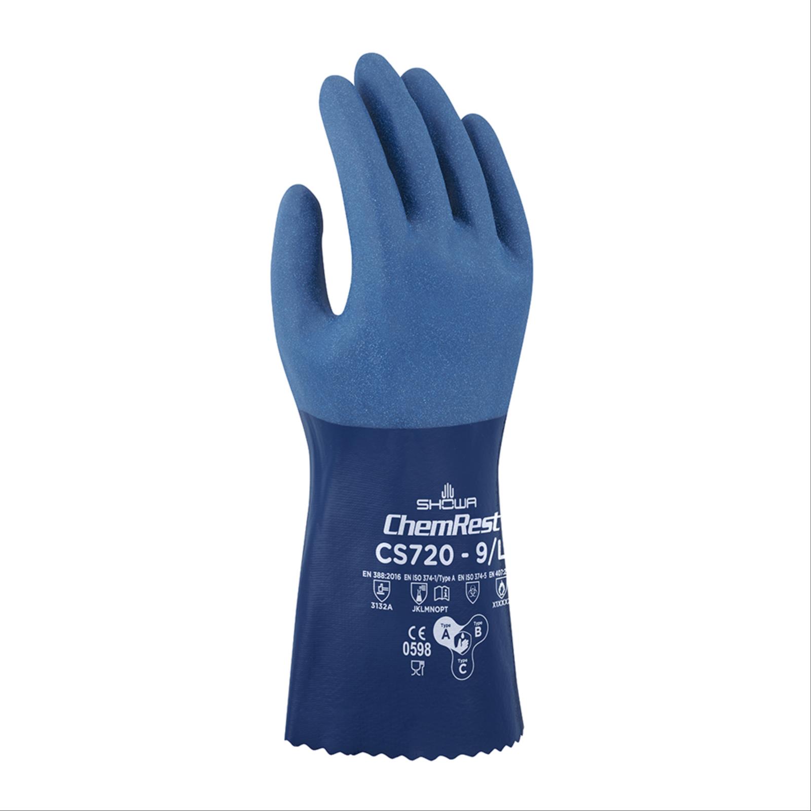 Rough Grip Nitrile Palm Coated Chemical Glove