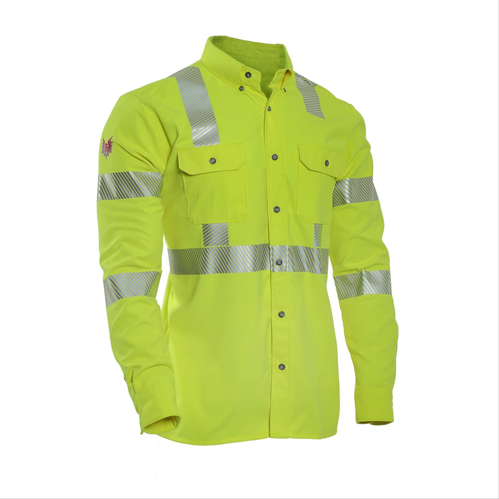 DRIFIRE® Hi-Vis Utility Shirt, Flame Resistant, Arc Rated, Class 3 Type R