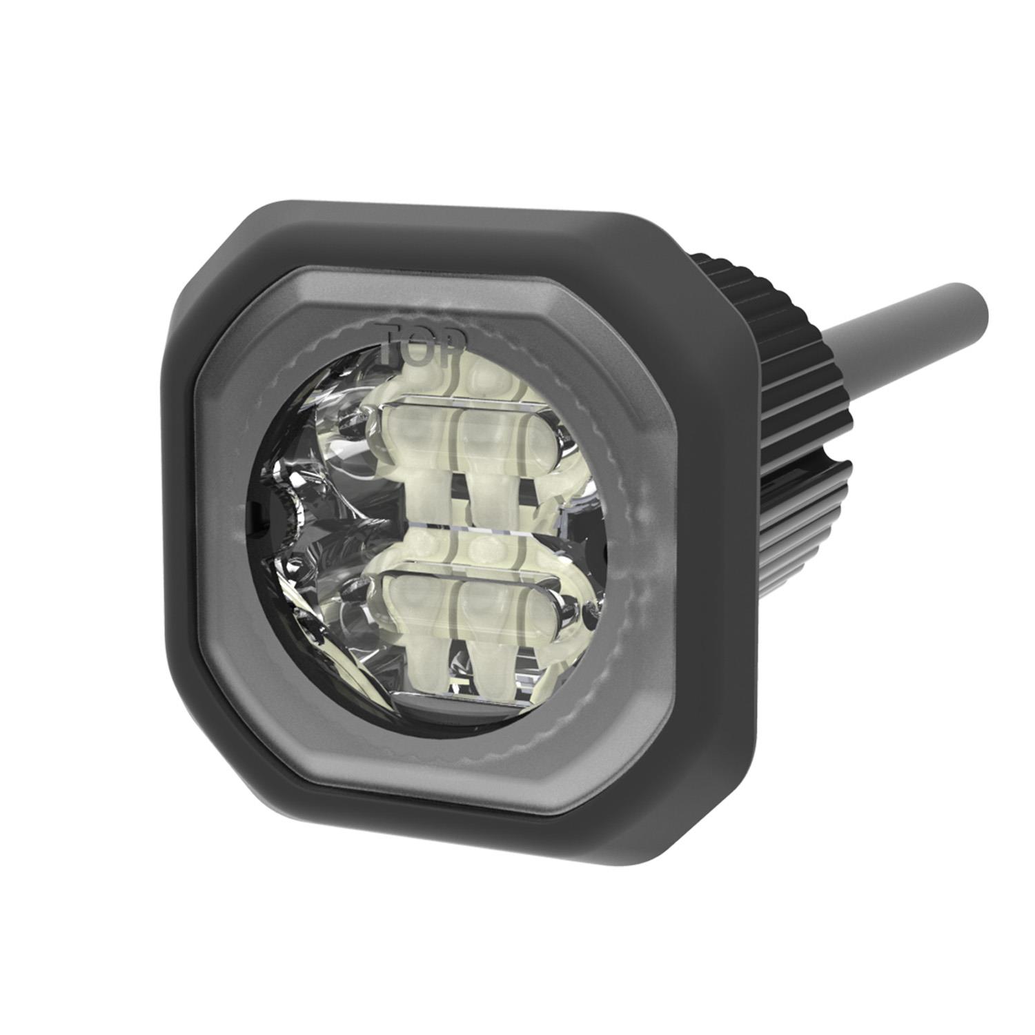 Hide-A-LED Directional LED Warning Light, Single Color, 12-24VDC