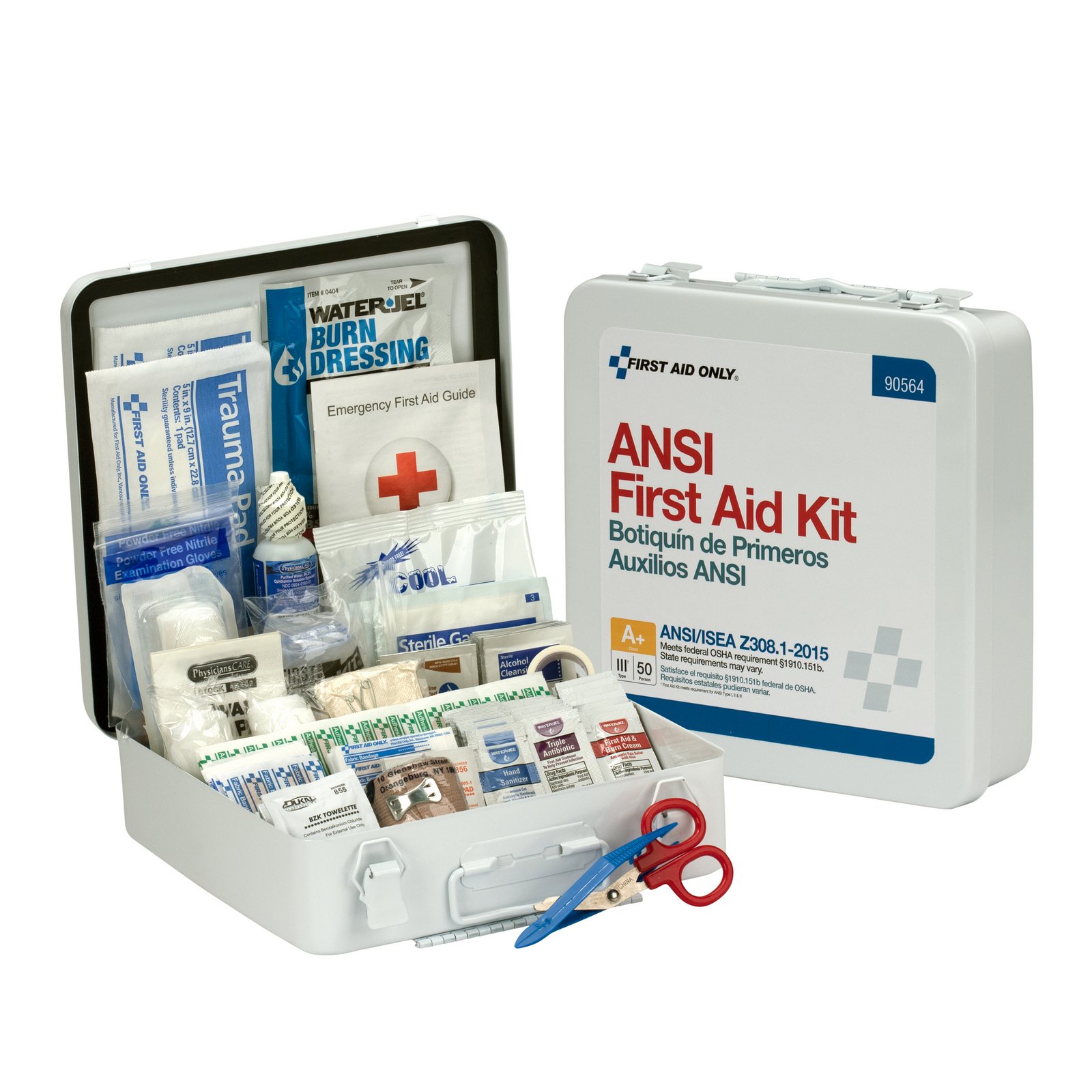 First Aid Only® ANSI A+ Compliant, 50 Person First Aid Kit