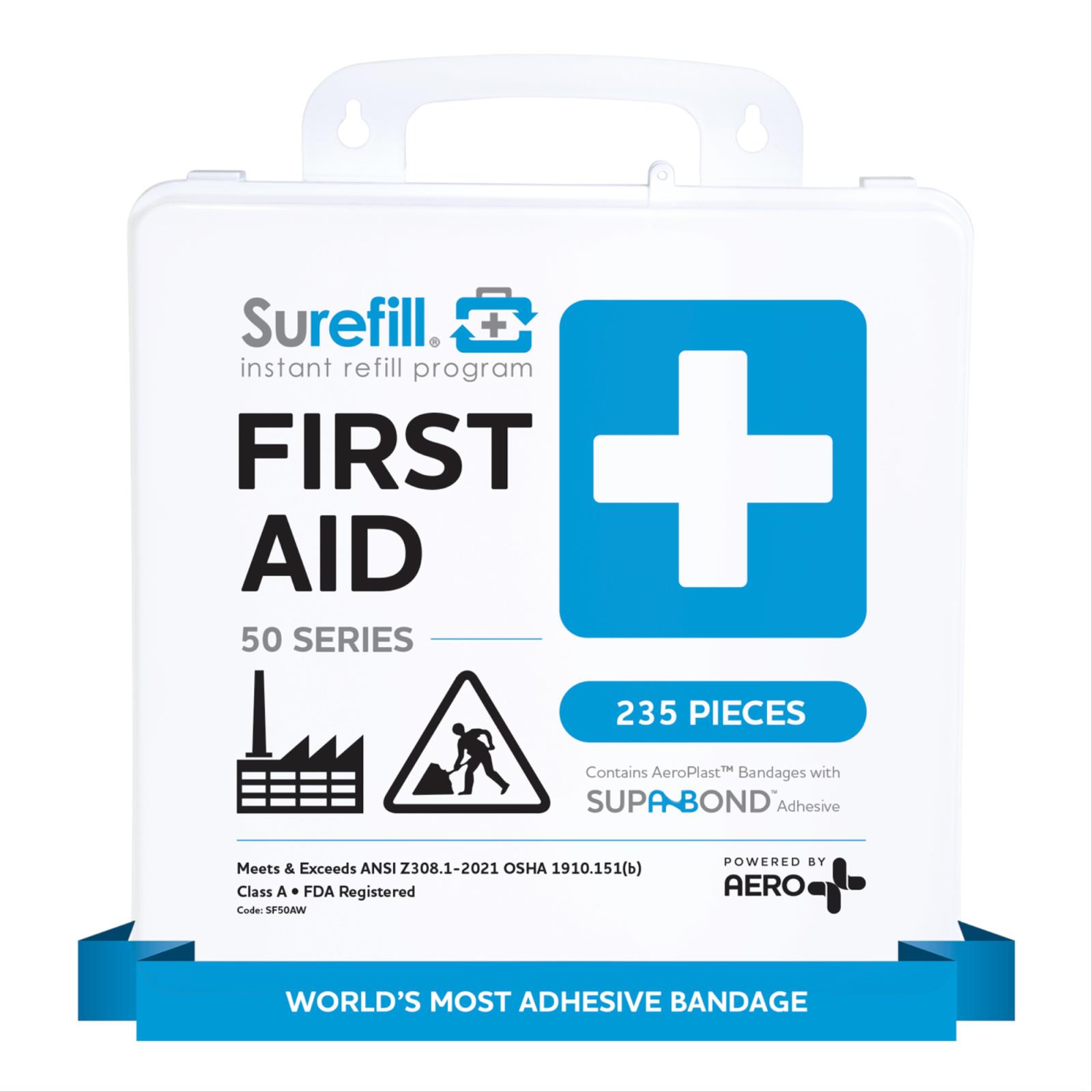 Surefill® 50 Series ANSI A First Aid Kit, Weatherproof Case