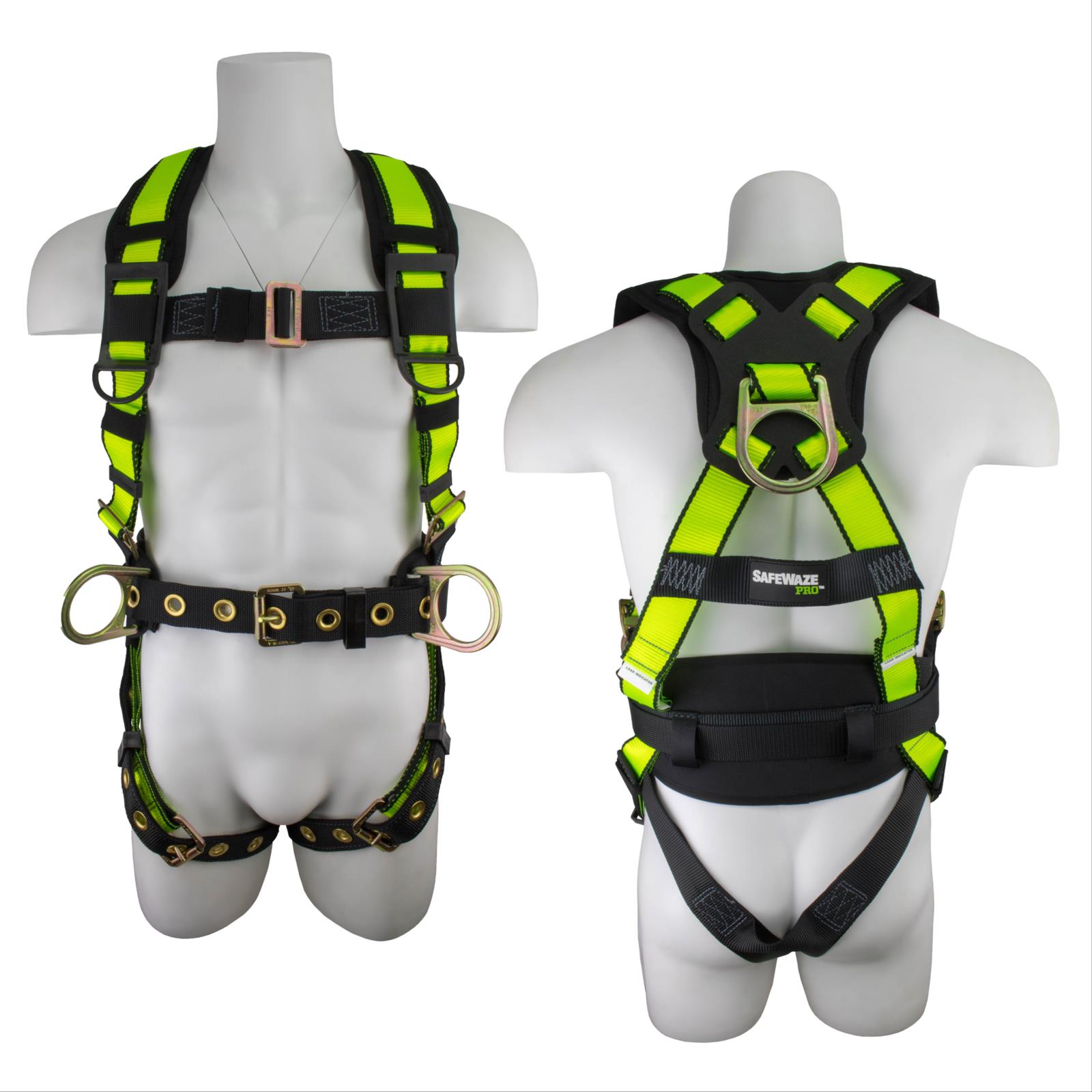 PRO Construction Harness With Fixed Back Pad