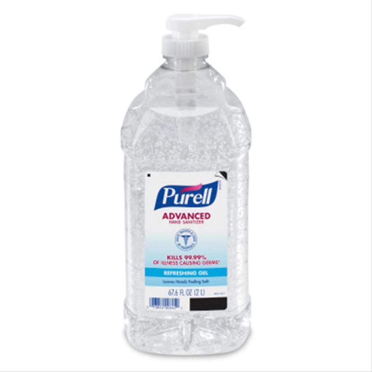 Purell® Hand Sanitzer Gel, 2 Liter Pump Bottle