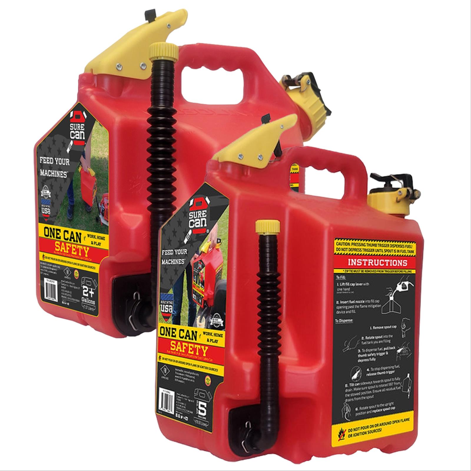 Type II Safety Cans, Bottom Spout