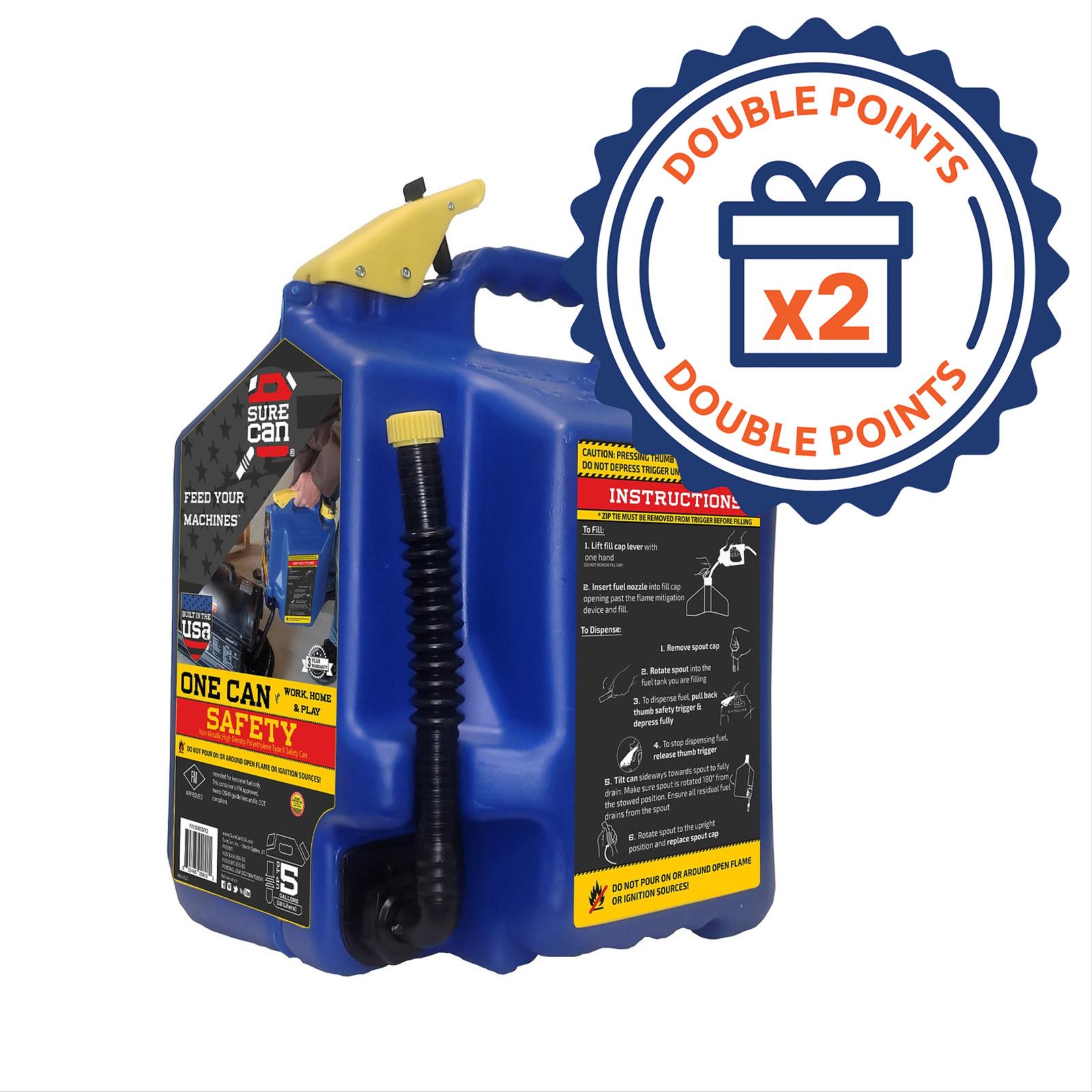 Type II Safety Can, Kerosene, Rotating Bottom Spout