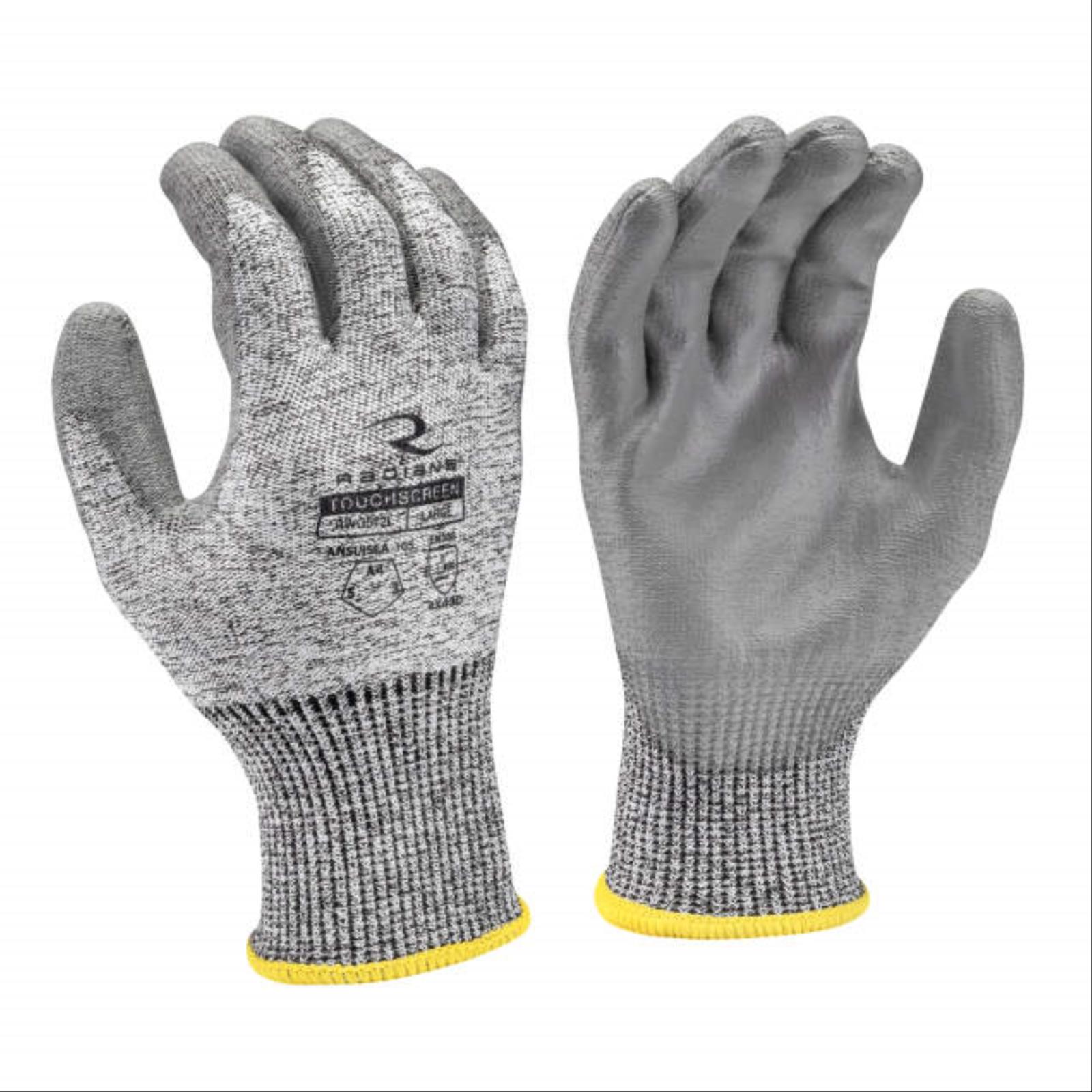 HPPE/Polyester Shell with Polyurethane Palm Dipped Gloves, Cut Level A4