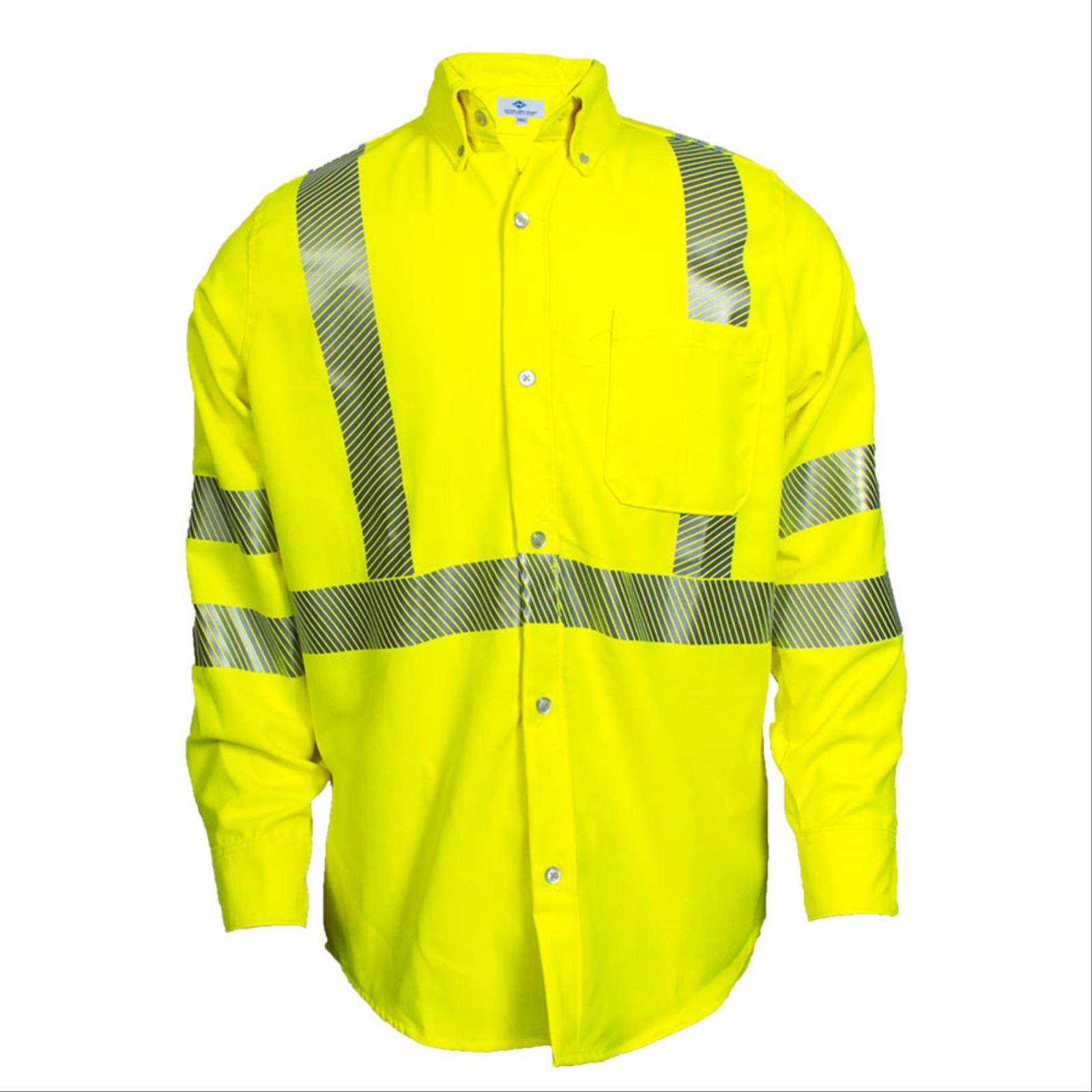 Safety Products Inc - Hi-Vis Button Down Work Shirt, Class 3 Type R
