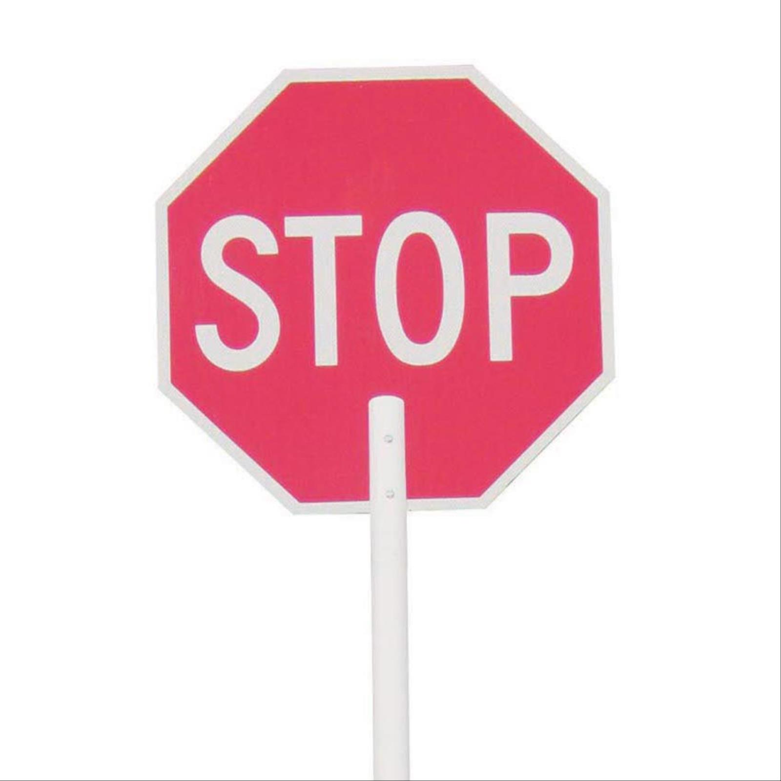 Stop/Stop Signs With 8" Handle