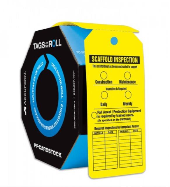 Tags By-The-Roll, Inspection and Status Record Tags