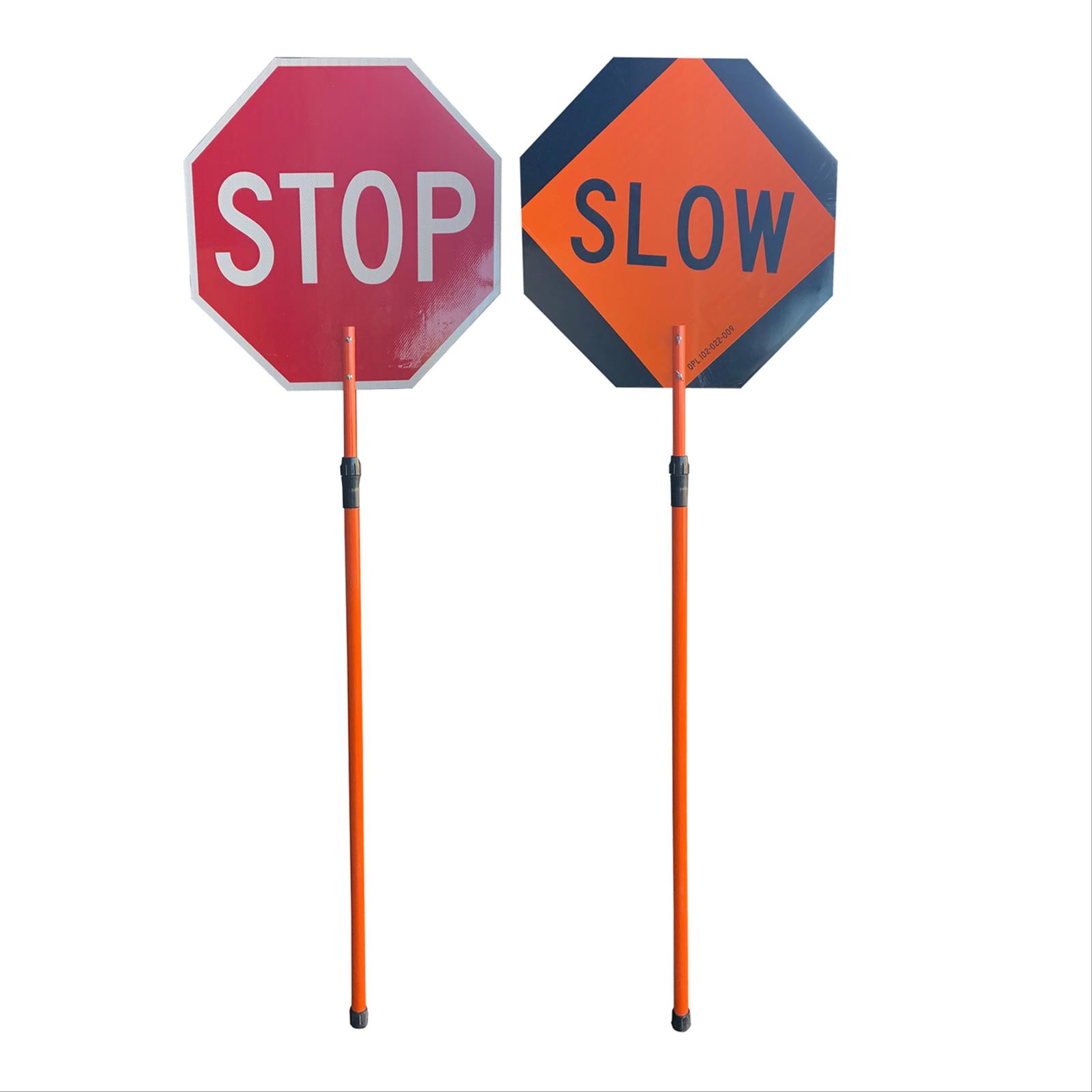 Stop/Slow Signs With 84" Poles