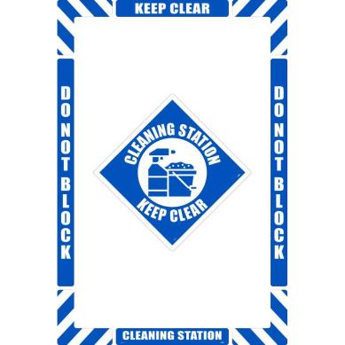 Cleaning Station, Floor Marking Kit