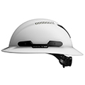 Safety helmets provide exceptional protection from top of head and lateral impact hazards.